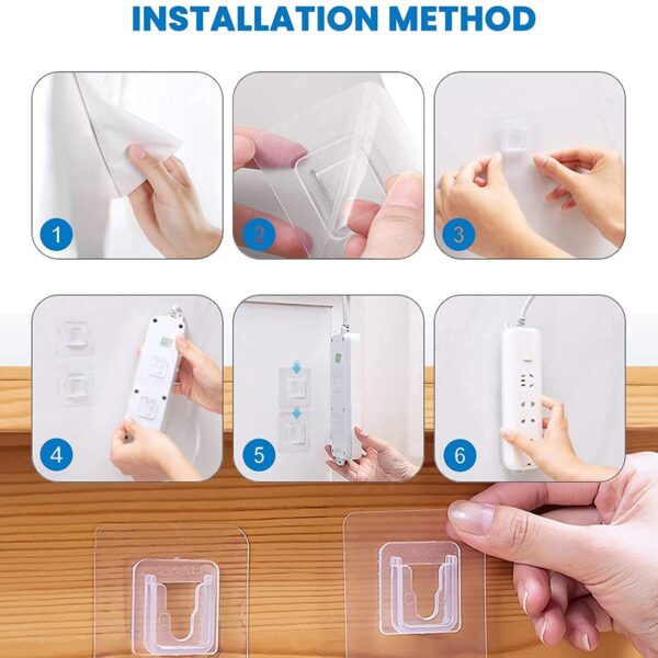 12 pcs Double-Sided Adhesive Wall Hooks – Easy to Use & Strong