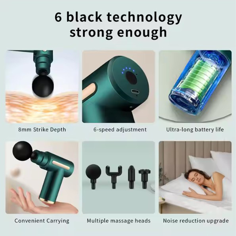 Body massage gun, Electric Vibration Body muscle massager, Fascial Gun & Recovery device, Body massage machine, Facial Body Massage Gun