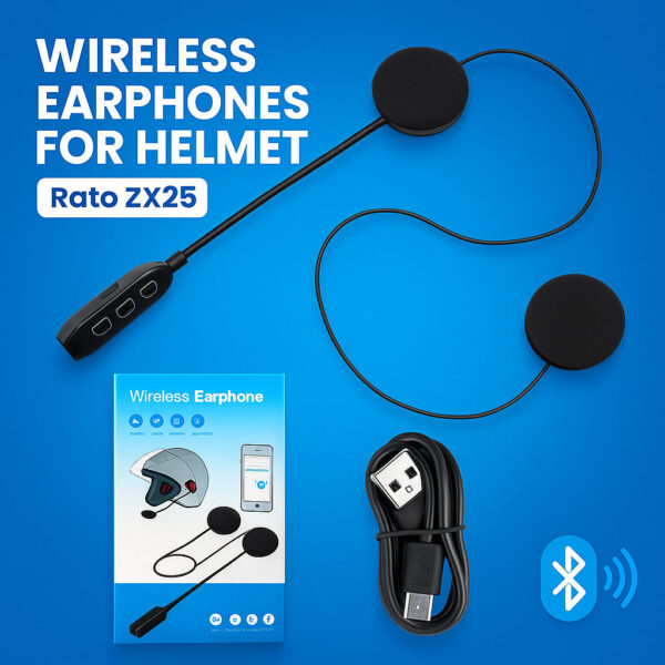 Wireless Headset Earphones for Motorcycle Helmet Intercom