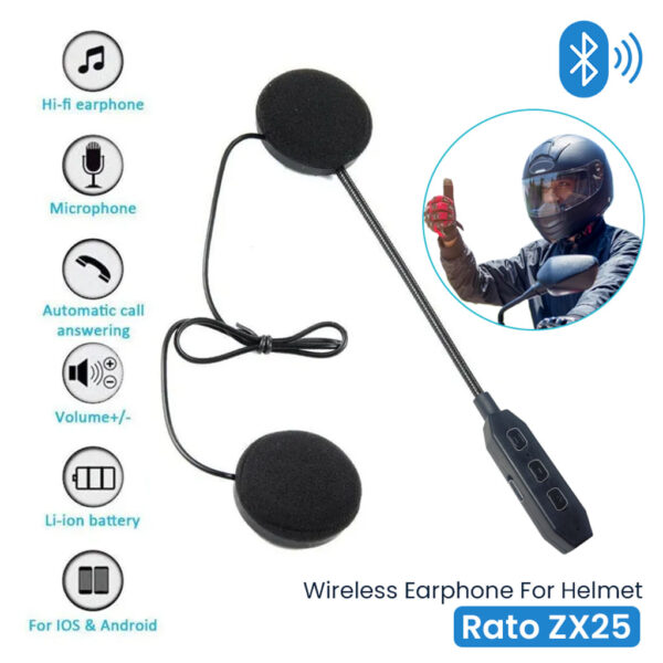 Wireless Headset Earphones for Motorcycle Helmet Intercom